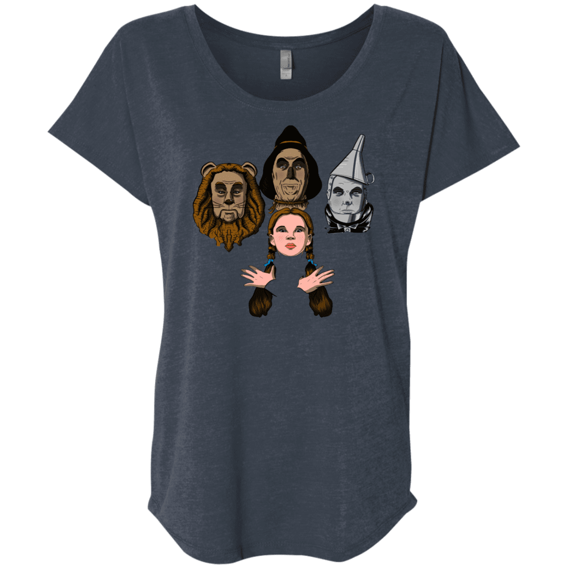 T-Shirts Vintage Navy / X-Small Oz Rhapsody Triblend Dolman Sleeve