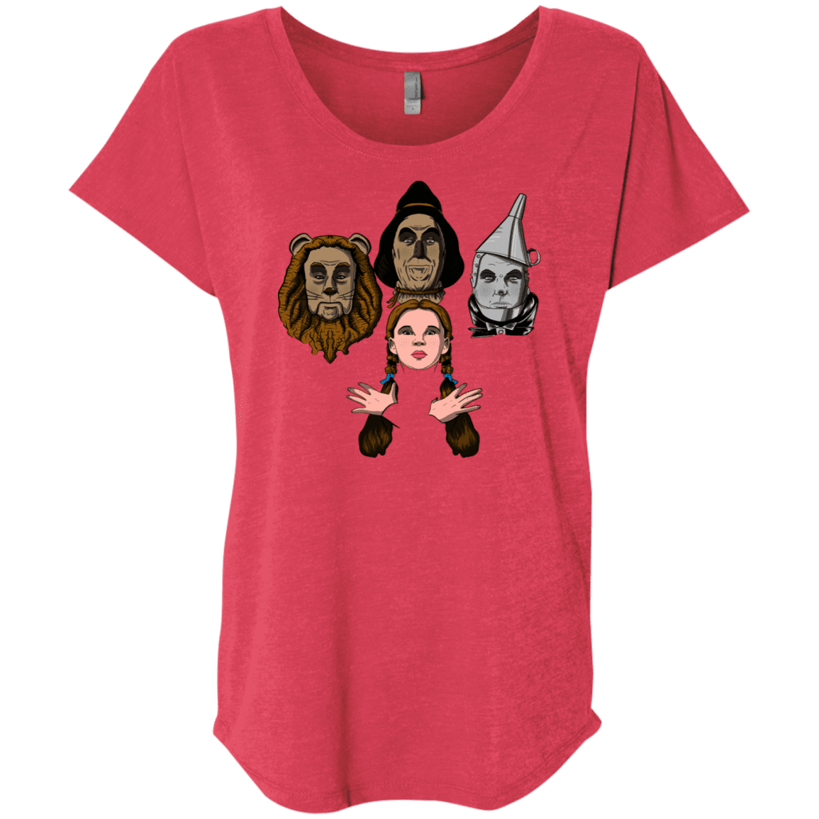 T-Shirts Vintage Red / X-Small Oz Rhapsody Triblend Dolman Sleeve