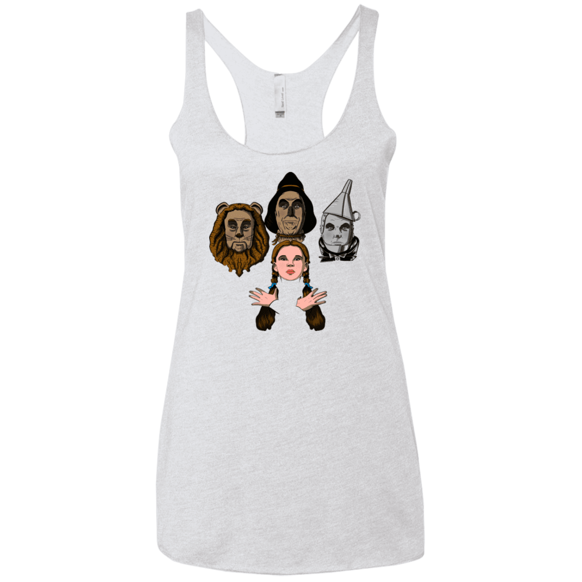 T-Shirts Heather White / X-Small Oz Rhapsody Women's Triblend Racerback Tank