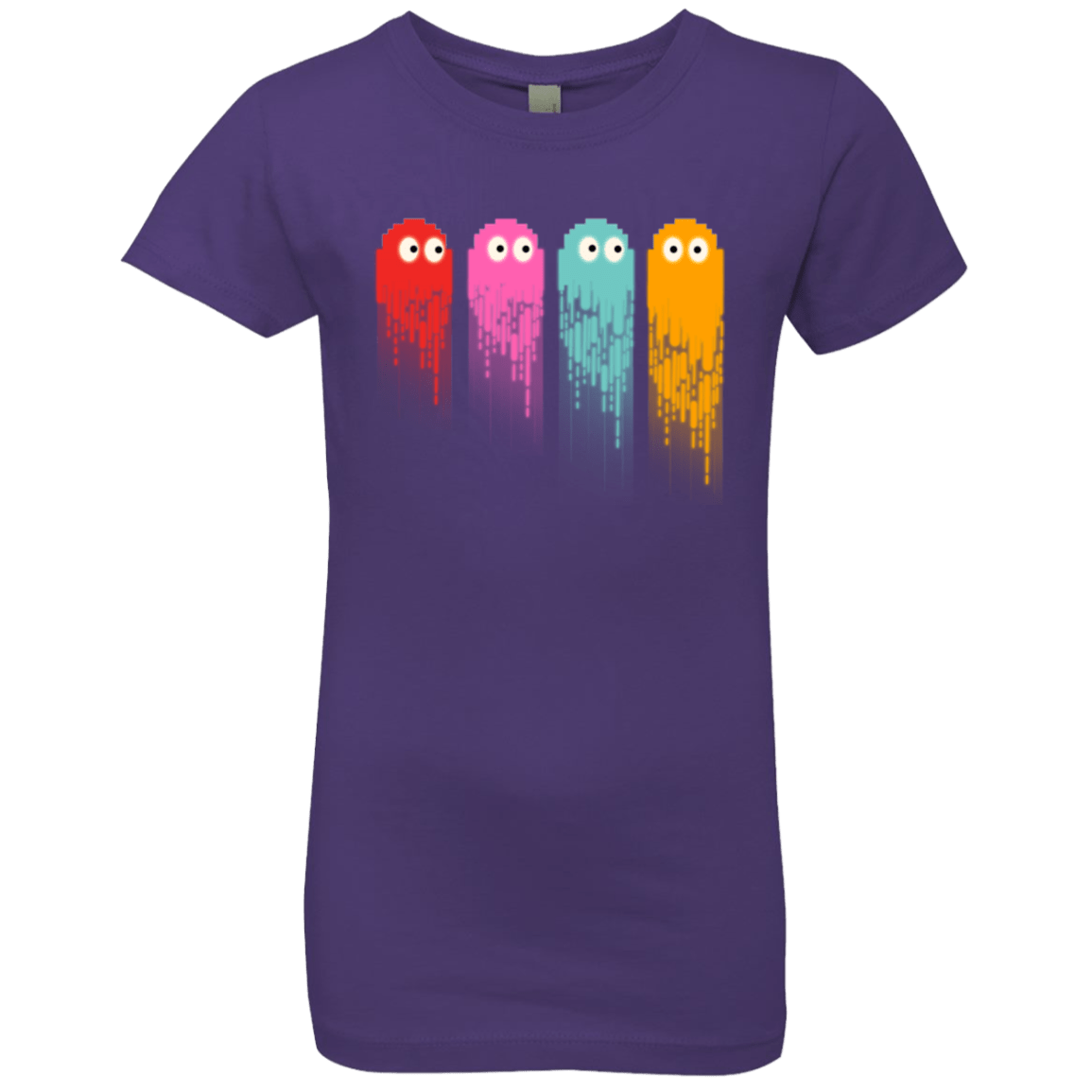 T-Shirts Purple Rush / YXS Pac color ghost Girls Premium T-Shirt