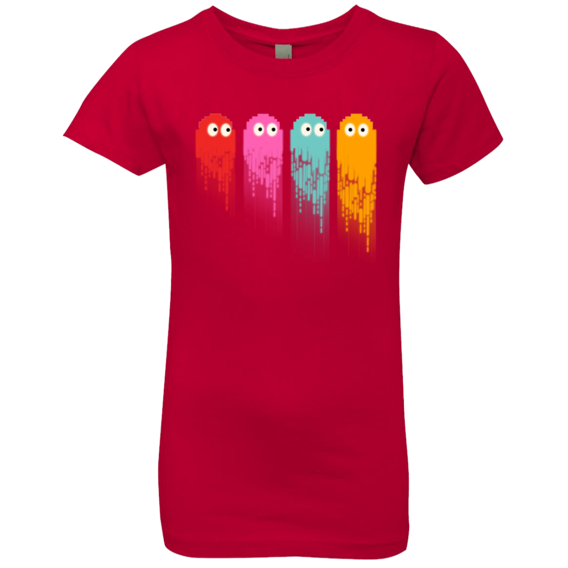 T-Shirts Red / YXS Pac color ghost Girls Premium T-Shirt