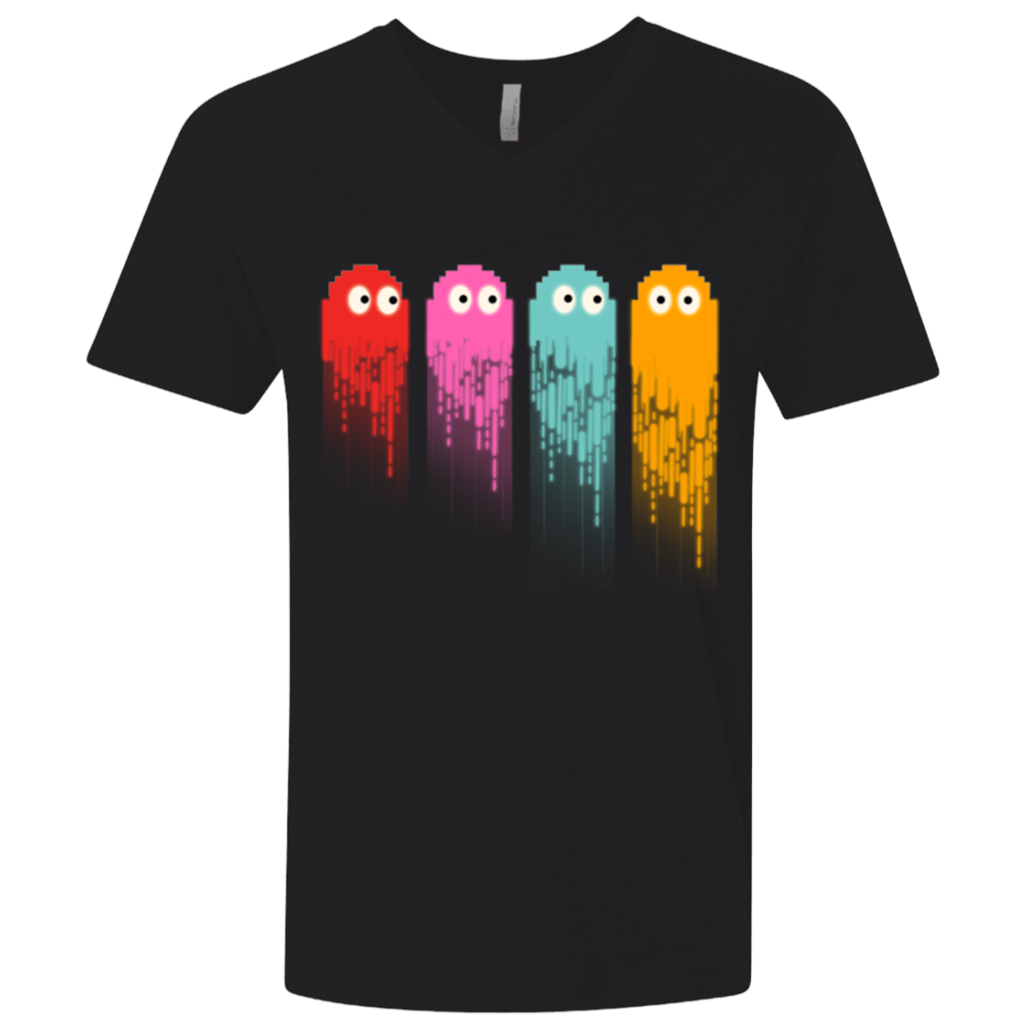 T-Shirts Black / X-Small Pac color ghost Men's Premium V-Neck