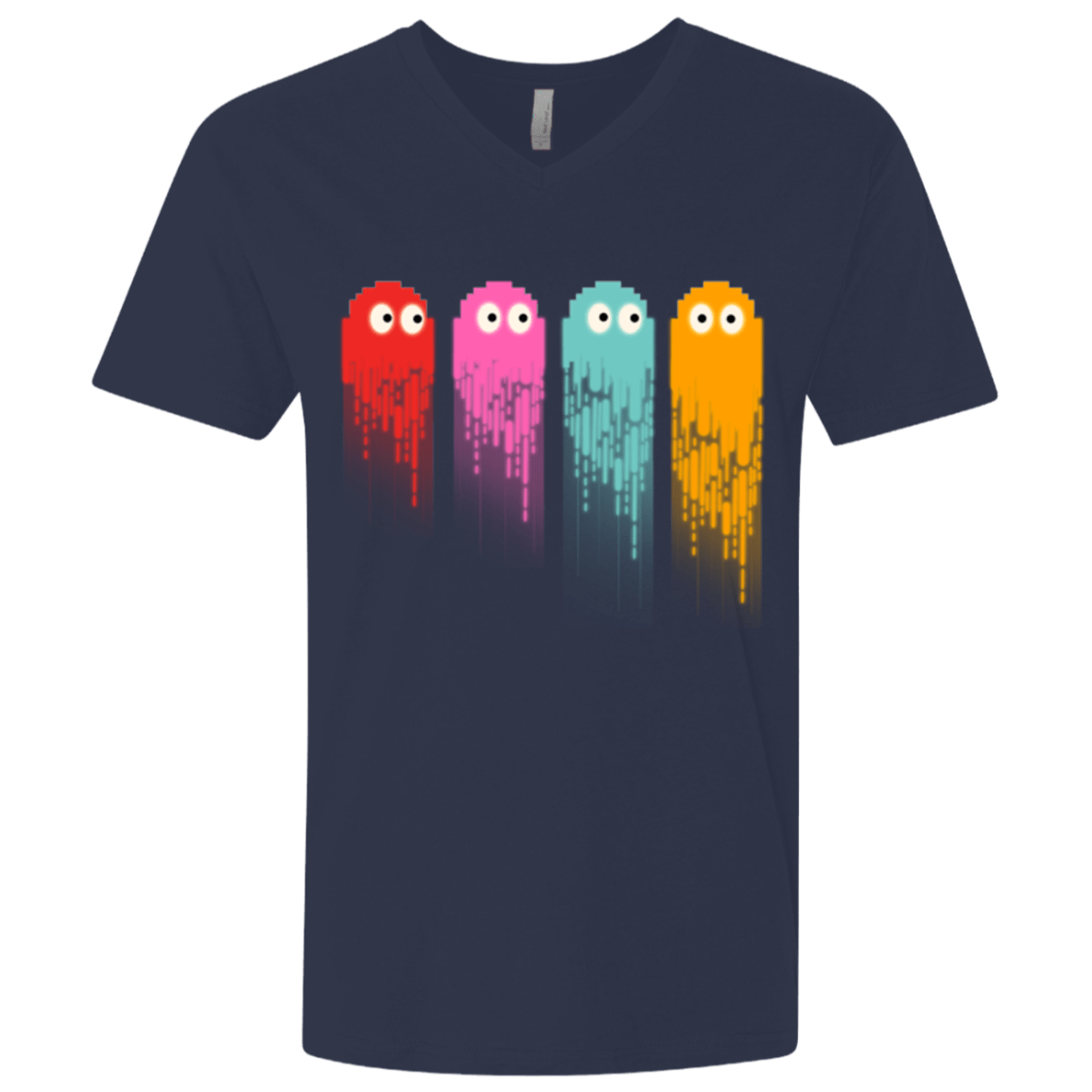 T-Shirts Midnight Navy / X-Small Pac color ghost Men's Premium V-Neck