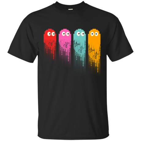 T-Shirts Black / Small Pac color ghost T-Shirt