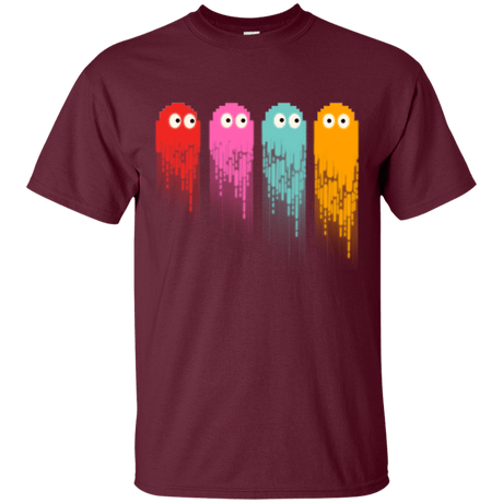 T-Shirts Maroon / Small Pac color ghost T-Shirt
