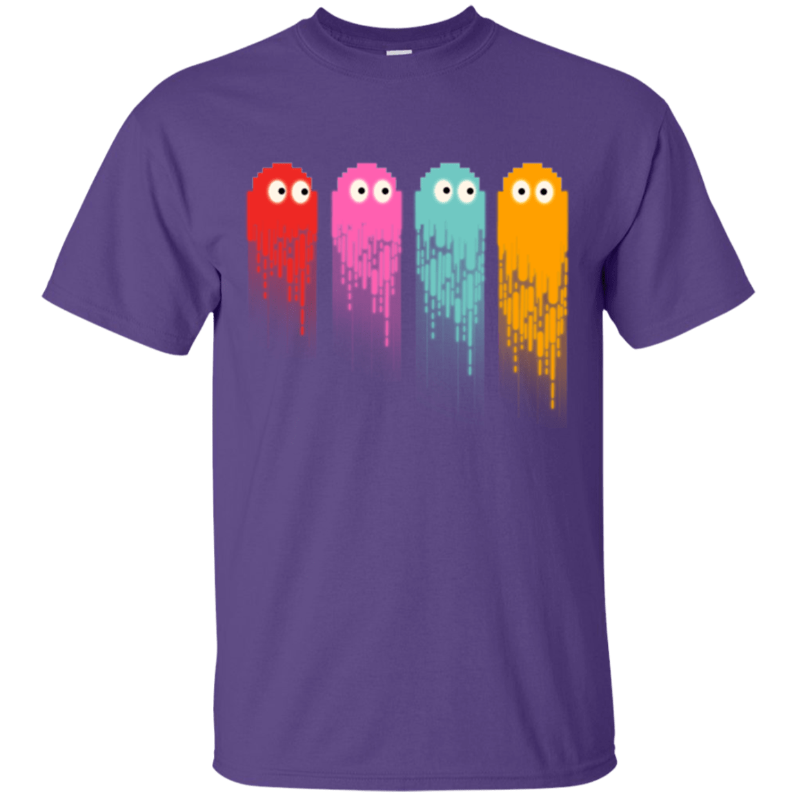 T-Shirts Purple / Small Pac color ghost T-Shirt