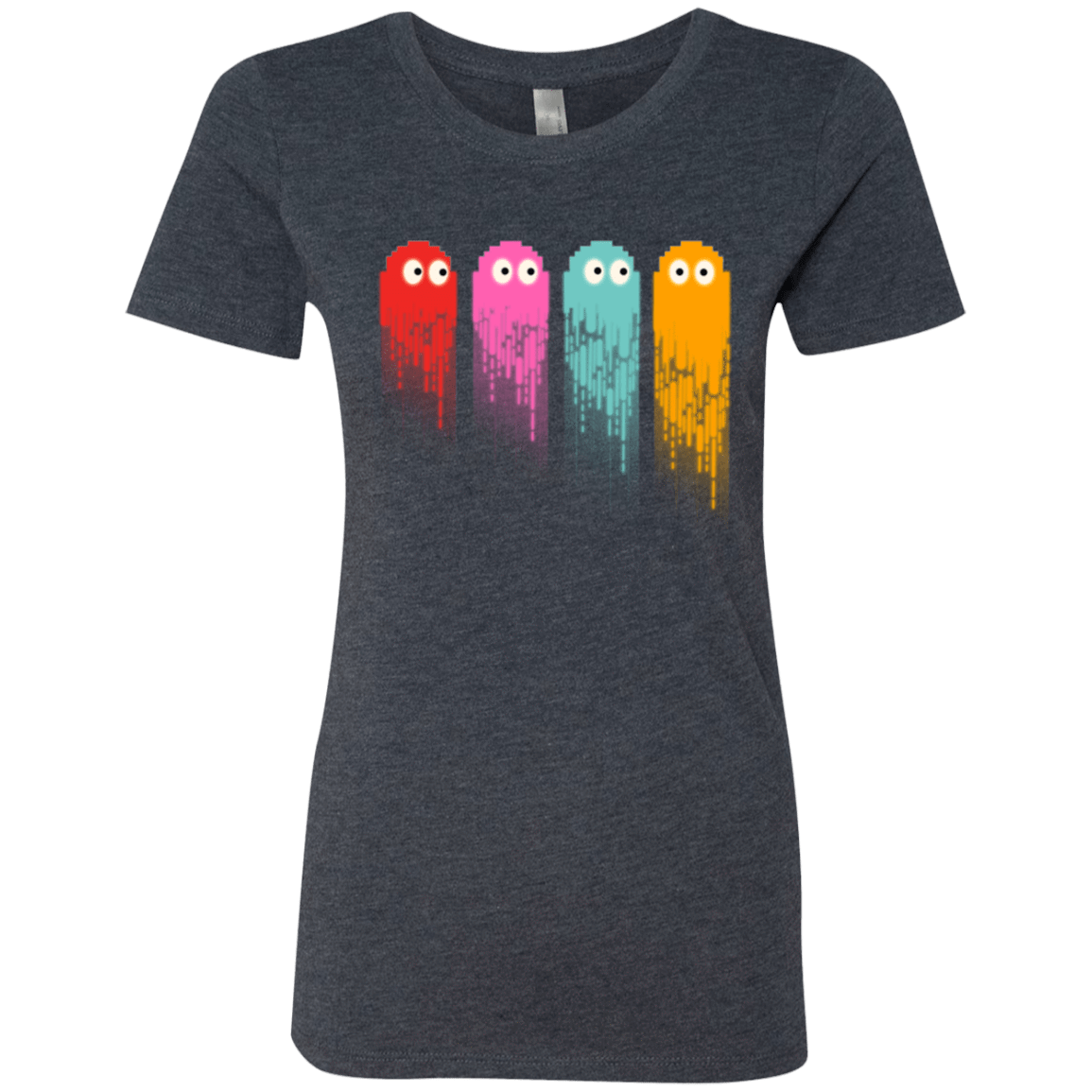 T-Shirts Vintage Navy / Small Pac color ghost Women's Triblend T-Shirt