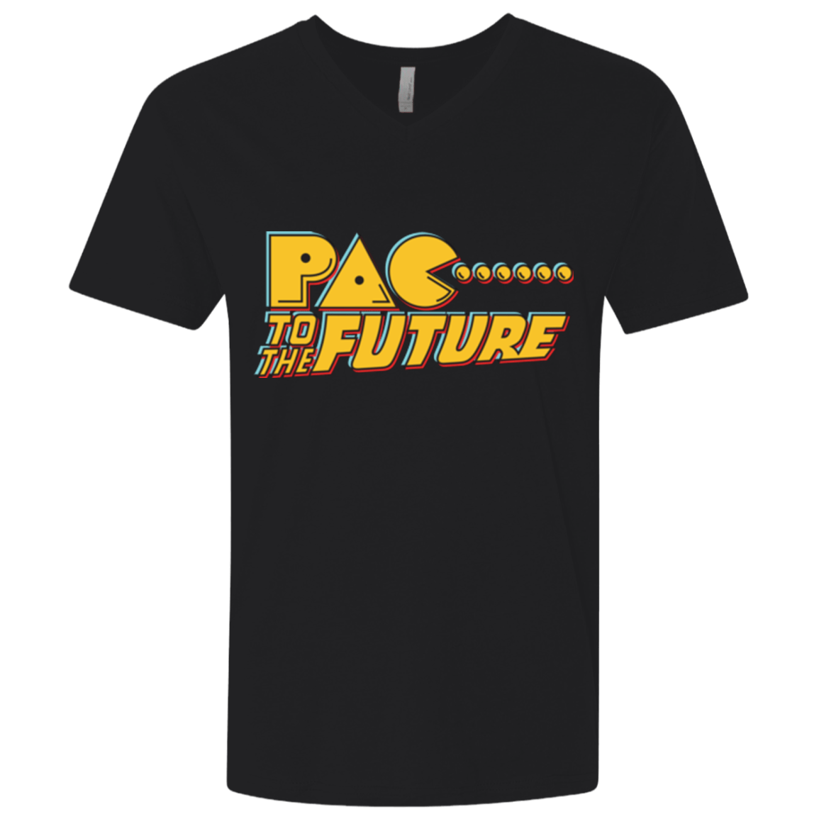 T-Shirts Black / X-Small Pac to the Future Men's Premium V-Neck