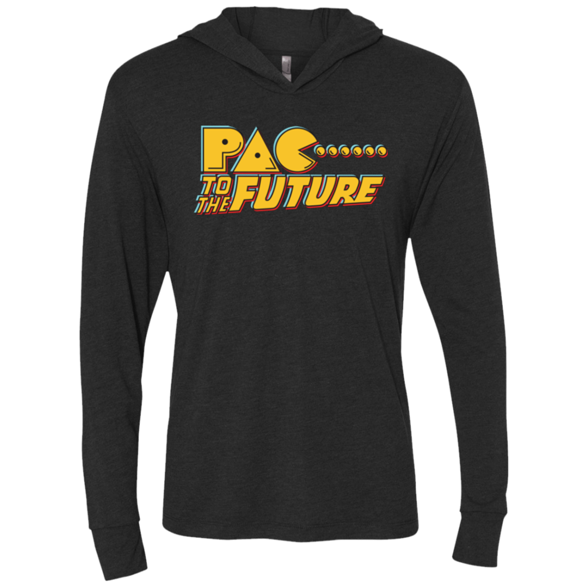 T-Shirts Vintage Black / X-Small Pac to the Future Triblend Long Sleeve Hoodie Tee