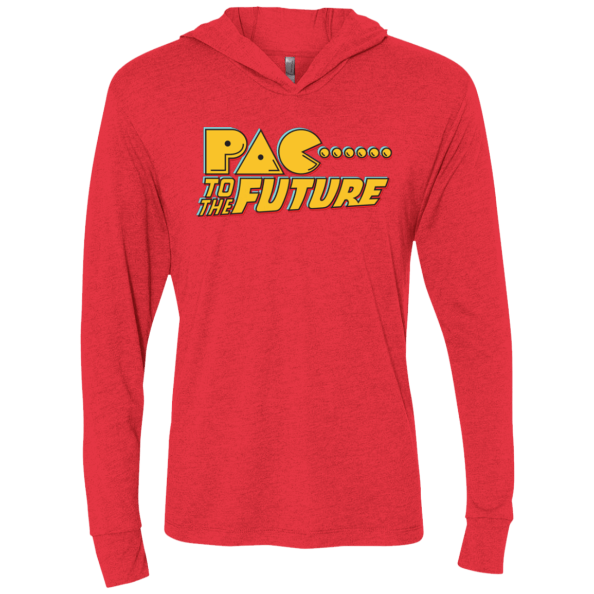 T-Shirts Vintage Red / X-Small Pac to the Future Triblend Long Sleeve Hoodie Tee