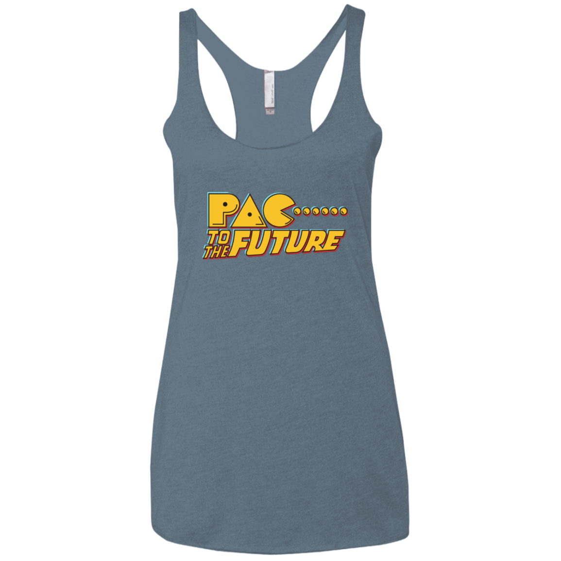 T-Shirts Indigo / X-Small Pac to the Future Women's Triblend Racerback Tank