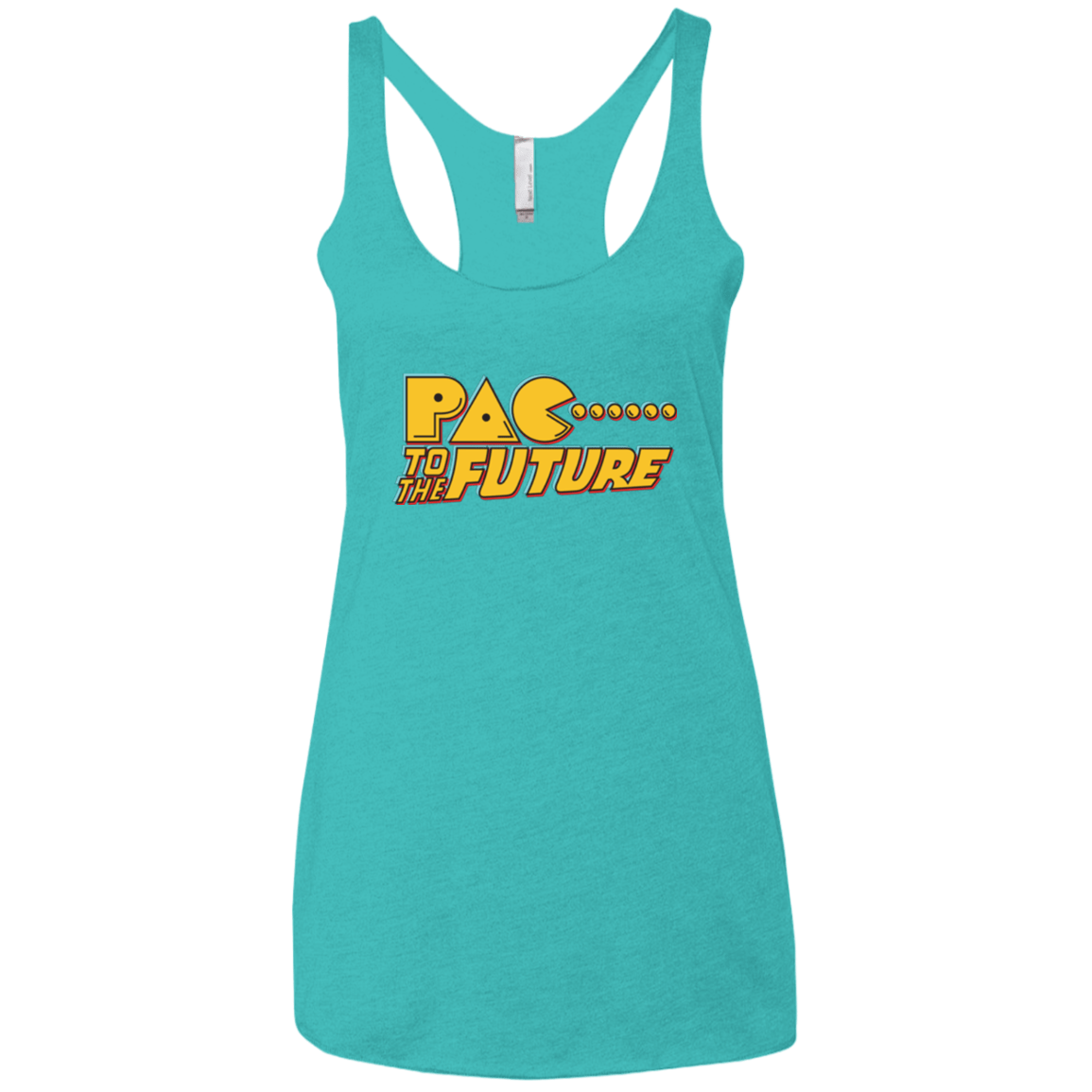 T-Shirts Tahiti Blue / X-Small Pac to the Future Women's Triblend Racerback Tank
