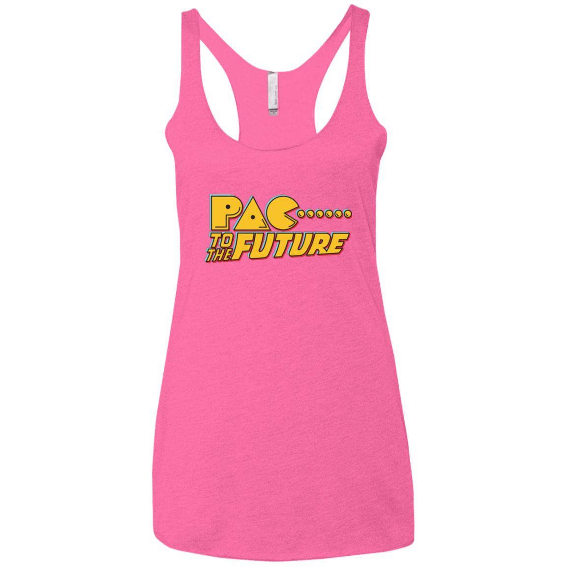 T-Shirts Vintage Pink / X-Small Pac to the Future Women's Triblend Racerback Tank