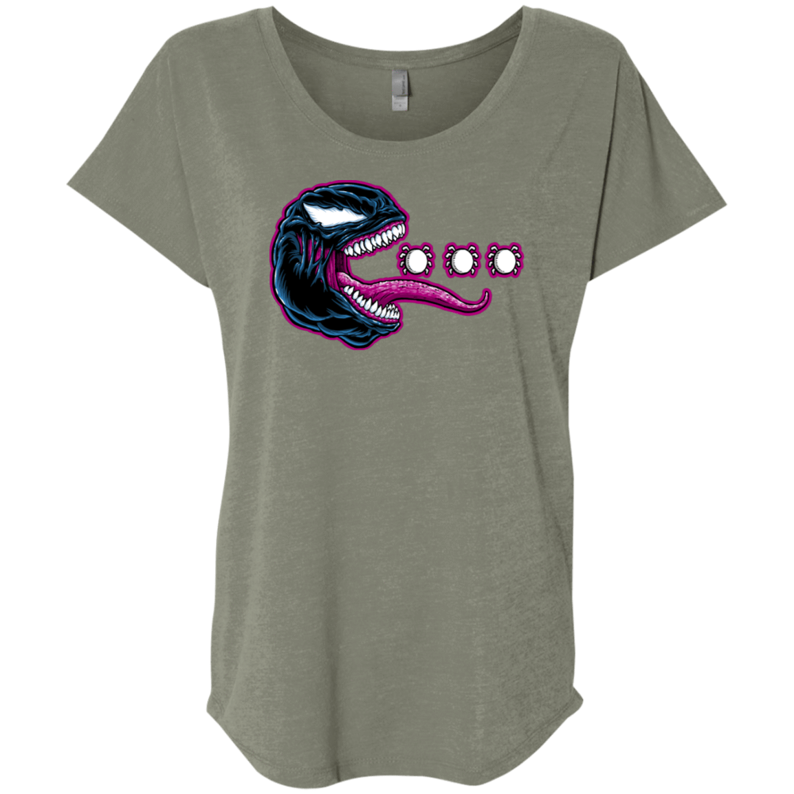 T-Shirts Venetian Grey / X-Small Pac Venom Triblend Dolman Sleeve