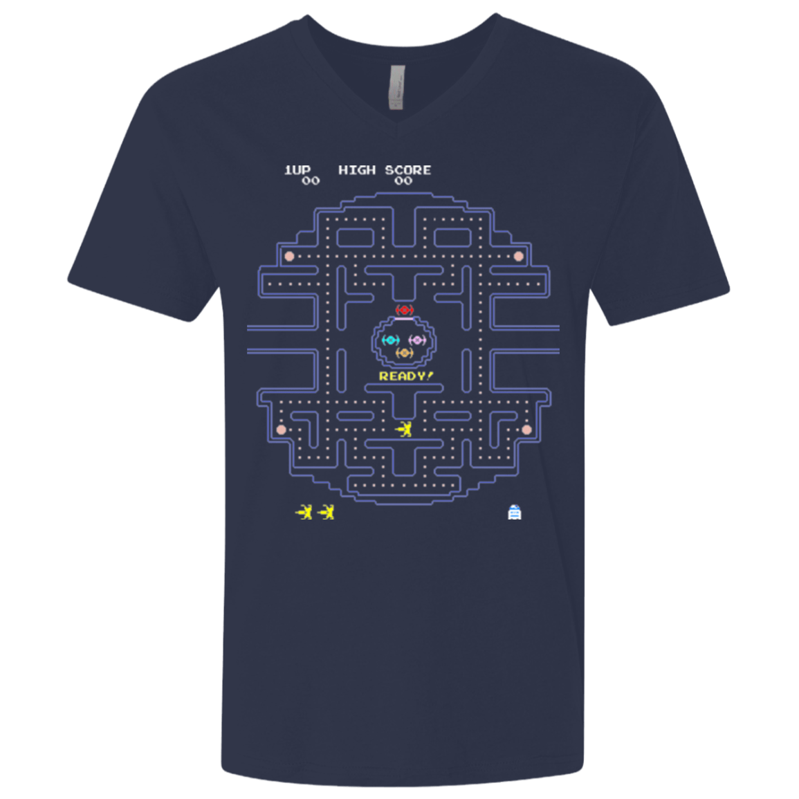 T-Shirts Midnight Navy / X-Small Pac Wars Men's Premium V-Neck