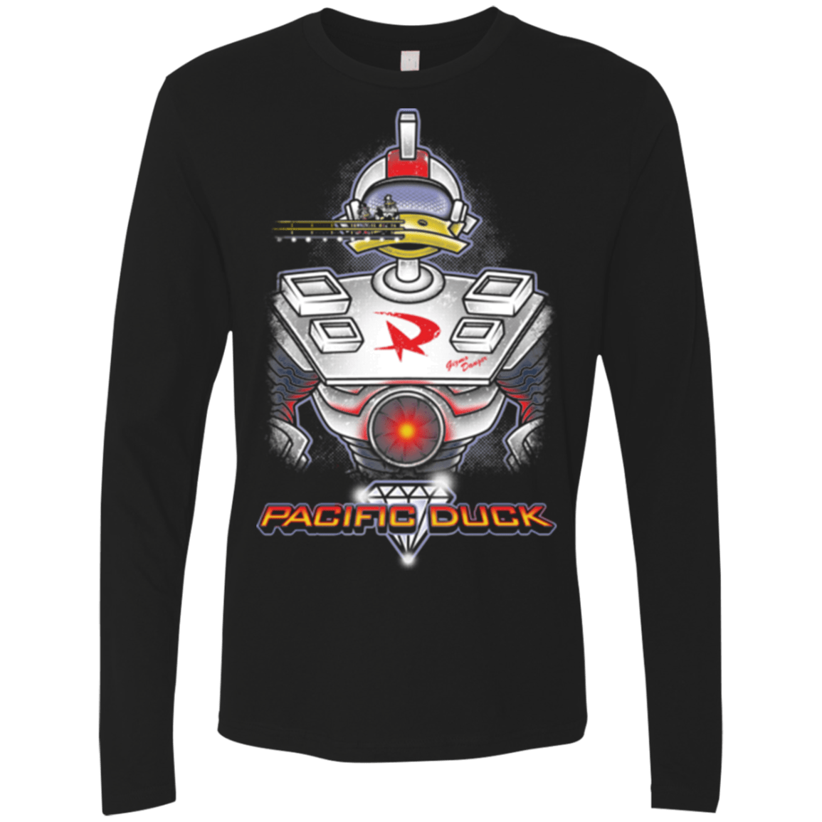 T-Shirts Black / S Pacific Duck Men's Premium Long Sleeve