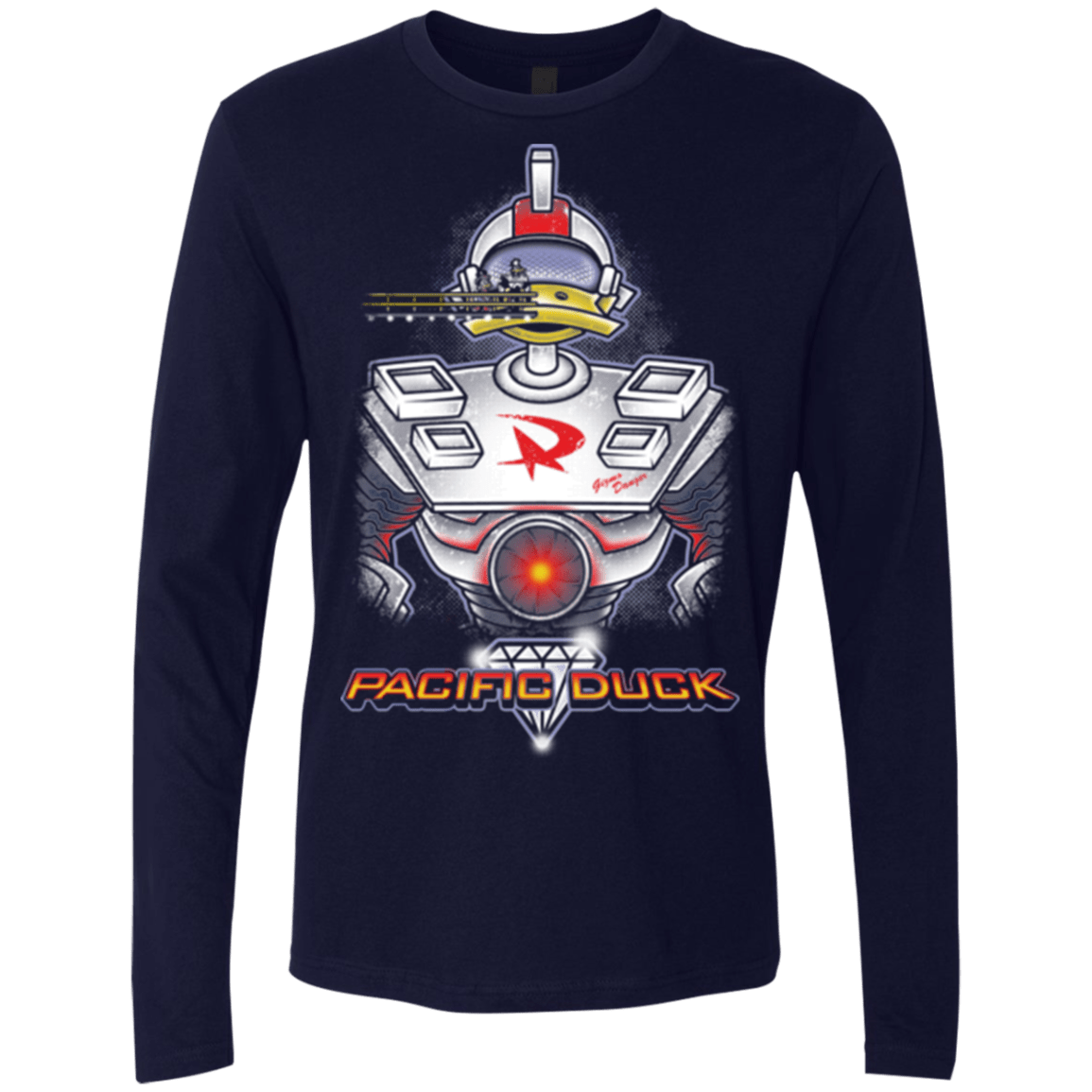 T-Shirts Midnight Navy / S Pacific Duck Men's Premium Long Sleeve