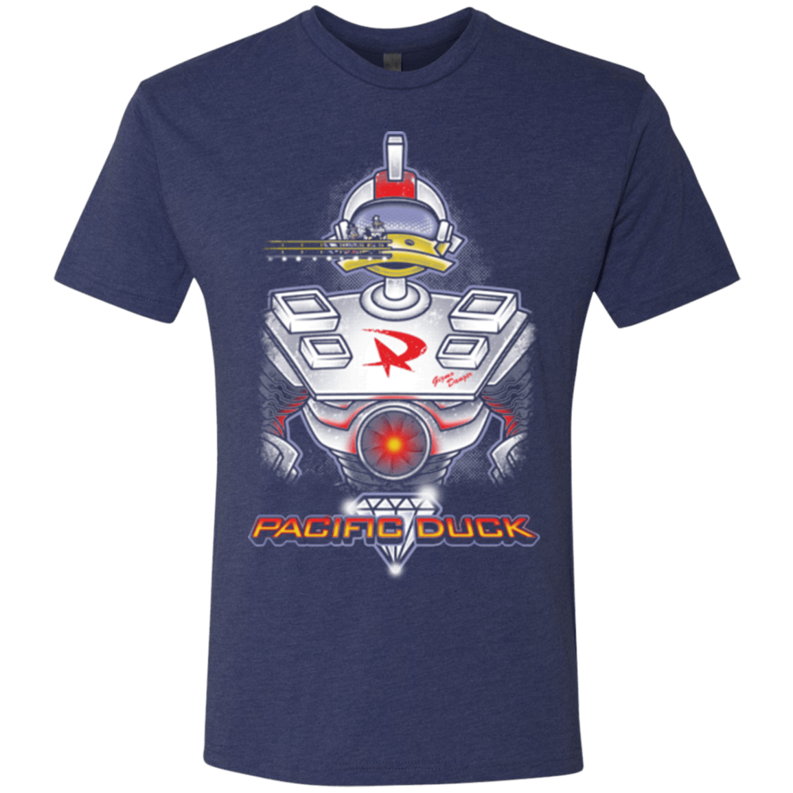 T-Shirts Vintage Navy / S Pacific Duck Men's Triblend T-Shirt