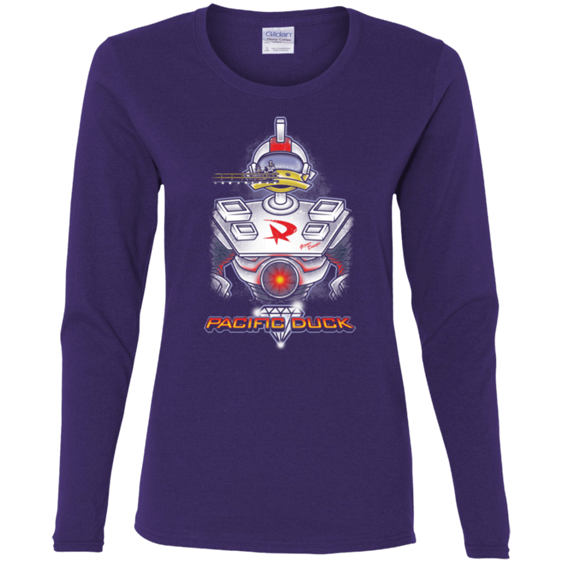 T-Shirts Purple / S Pacific Duck Women's Long Sleeve T-Shirt
