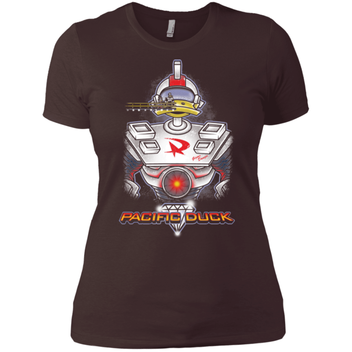 T-Shirts Dark Chocolate / X-Small Pacific Duck Women's Premium T-Shirt