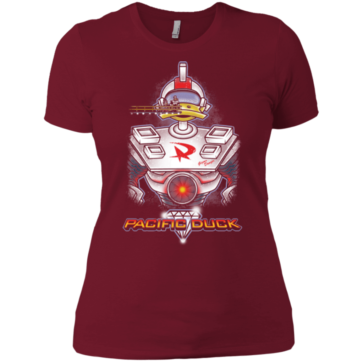 T-Shirts Scarlet / X-Small Pacific Duck Women's Premium T-Shirt
