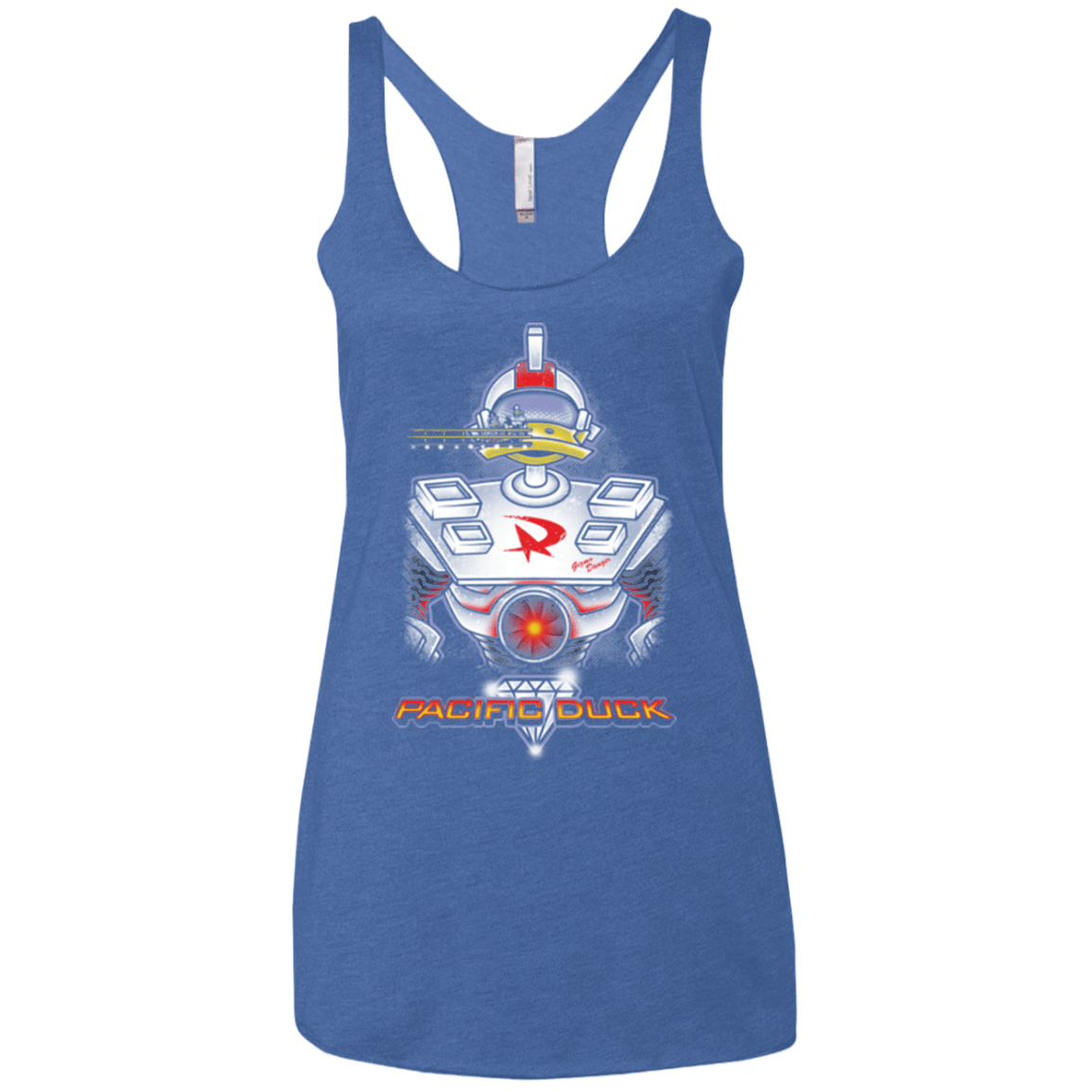 T-Shirts Vintage Royal / X-Small Pacific Duck Women's Triblend Racerback Tank