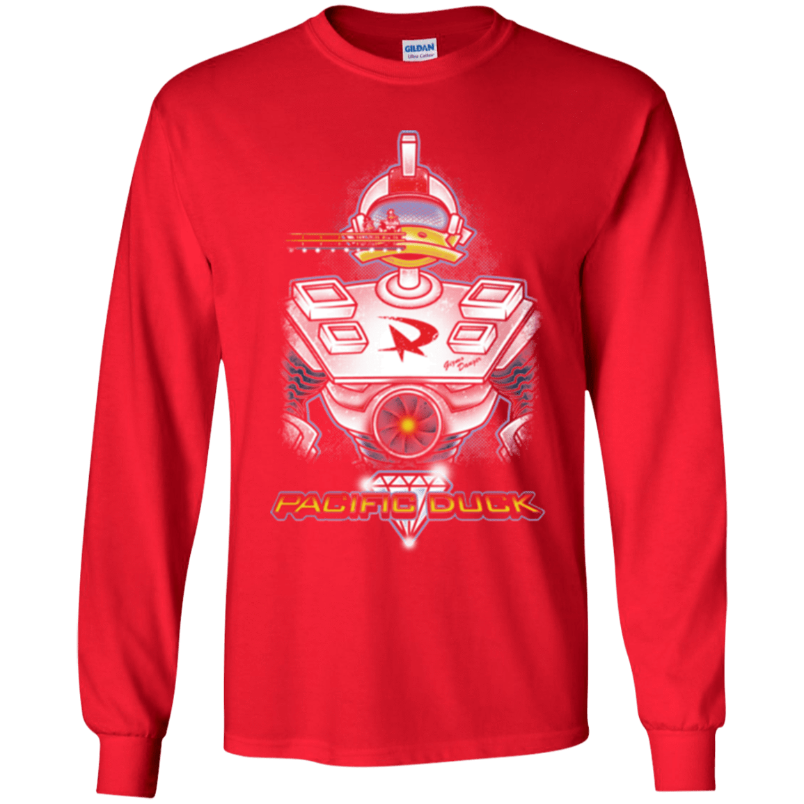 T-Shirts Red / YS Pacific Duck Youth Long Sleeve T-Shirt