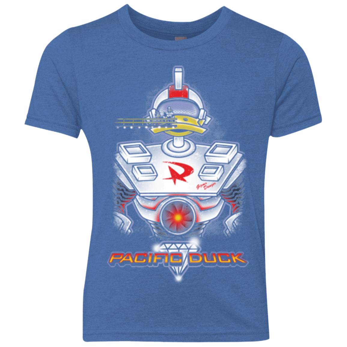 T-Shirts Vintage Royal / YXS Pacific Duck Youth Triblend T-Shirt