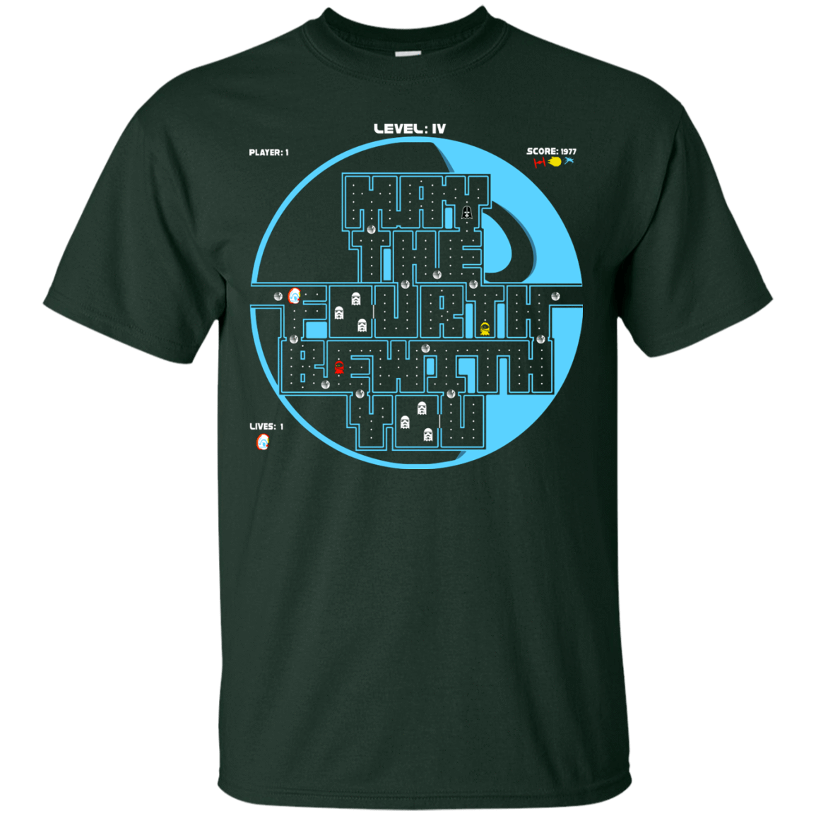 T-Shirts Forest / S Pacman May The Fourth T-Shirt