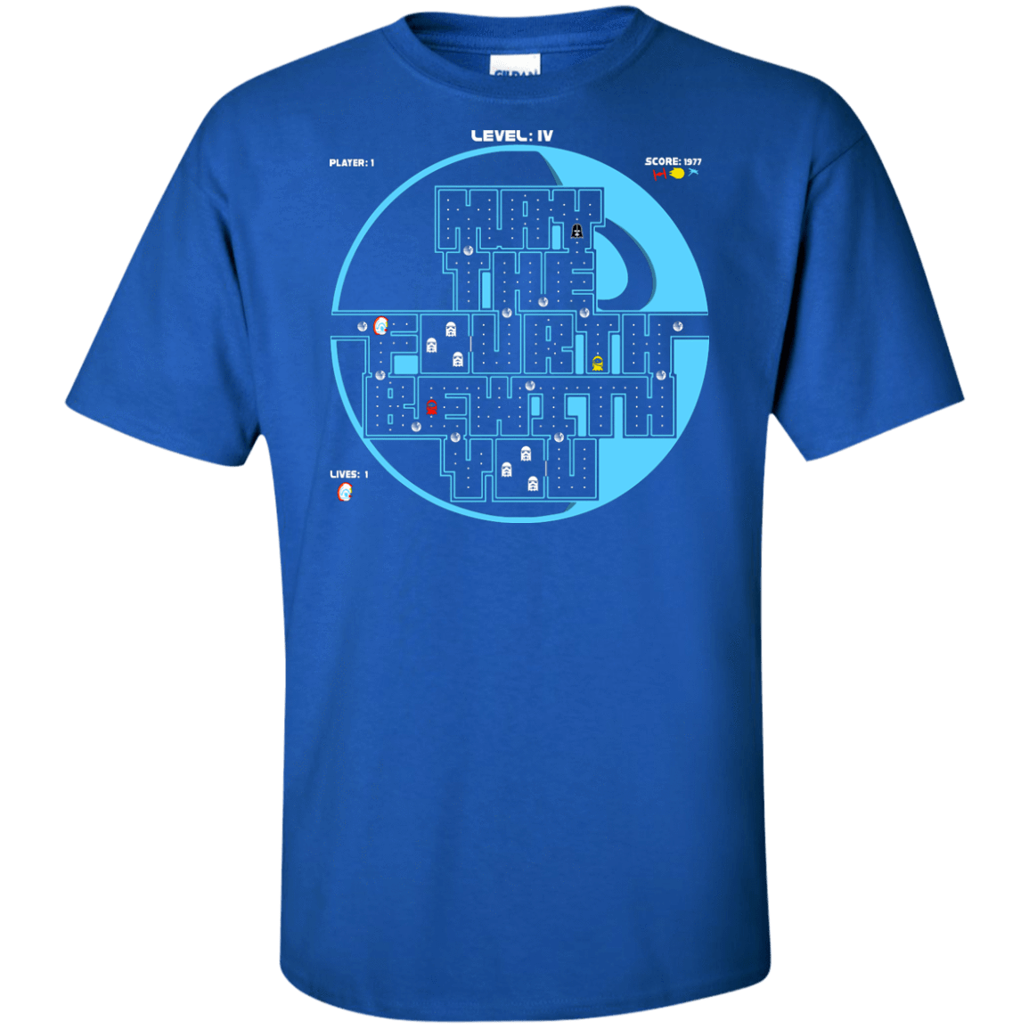T-Shirts Royal / XLT Pacman May The Fourth Tall T-Shirt