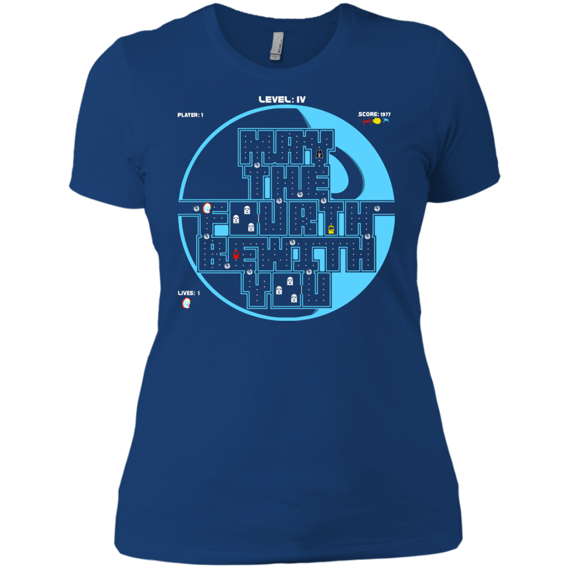T-Shirts Royal / X-Small Pacman May The Fourth Women's Premium T-Shirt