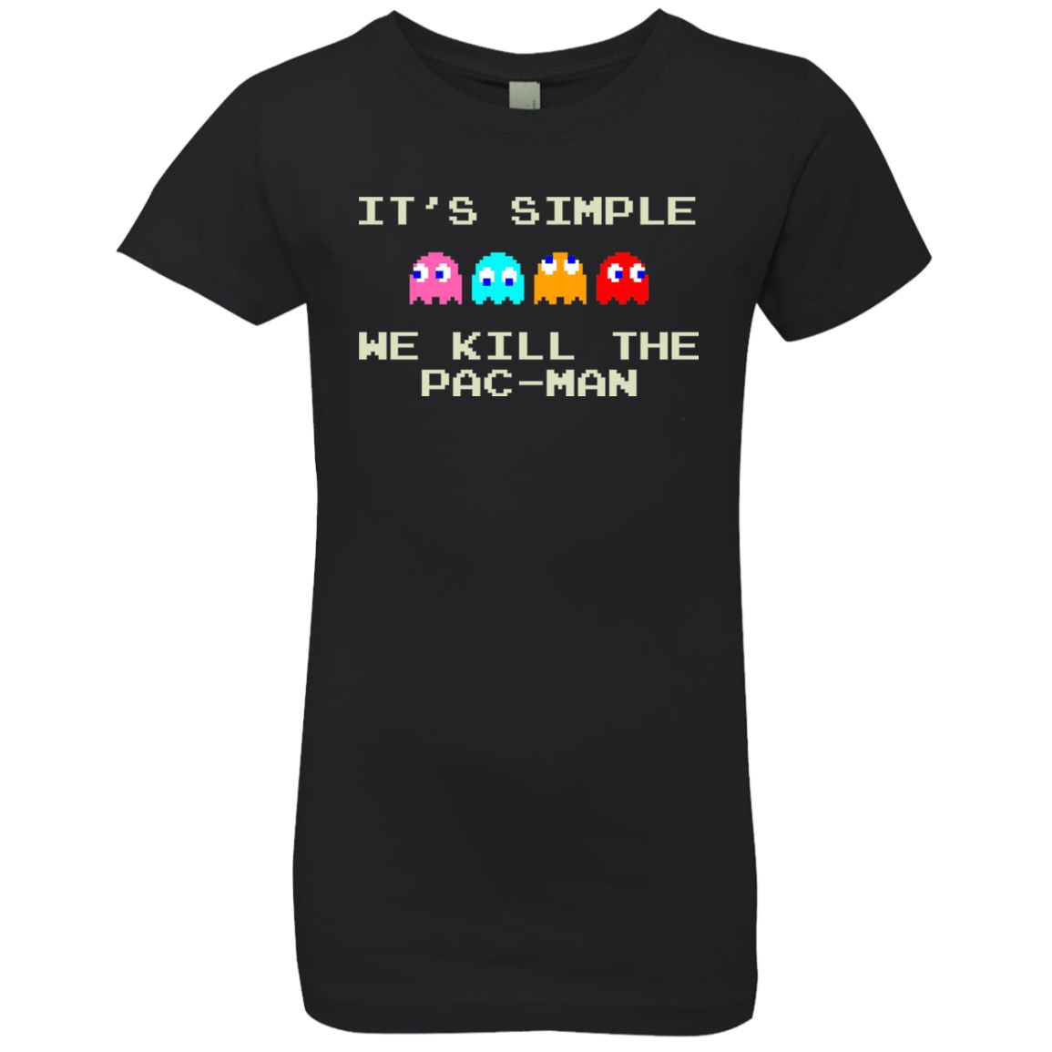 T-Shirts Black / YXS Pacmanok Girls Premium T-Shirt