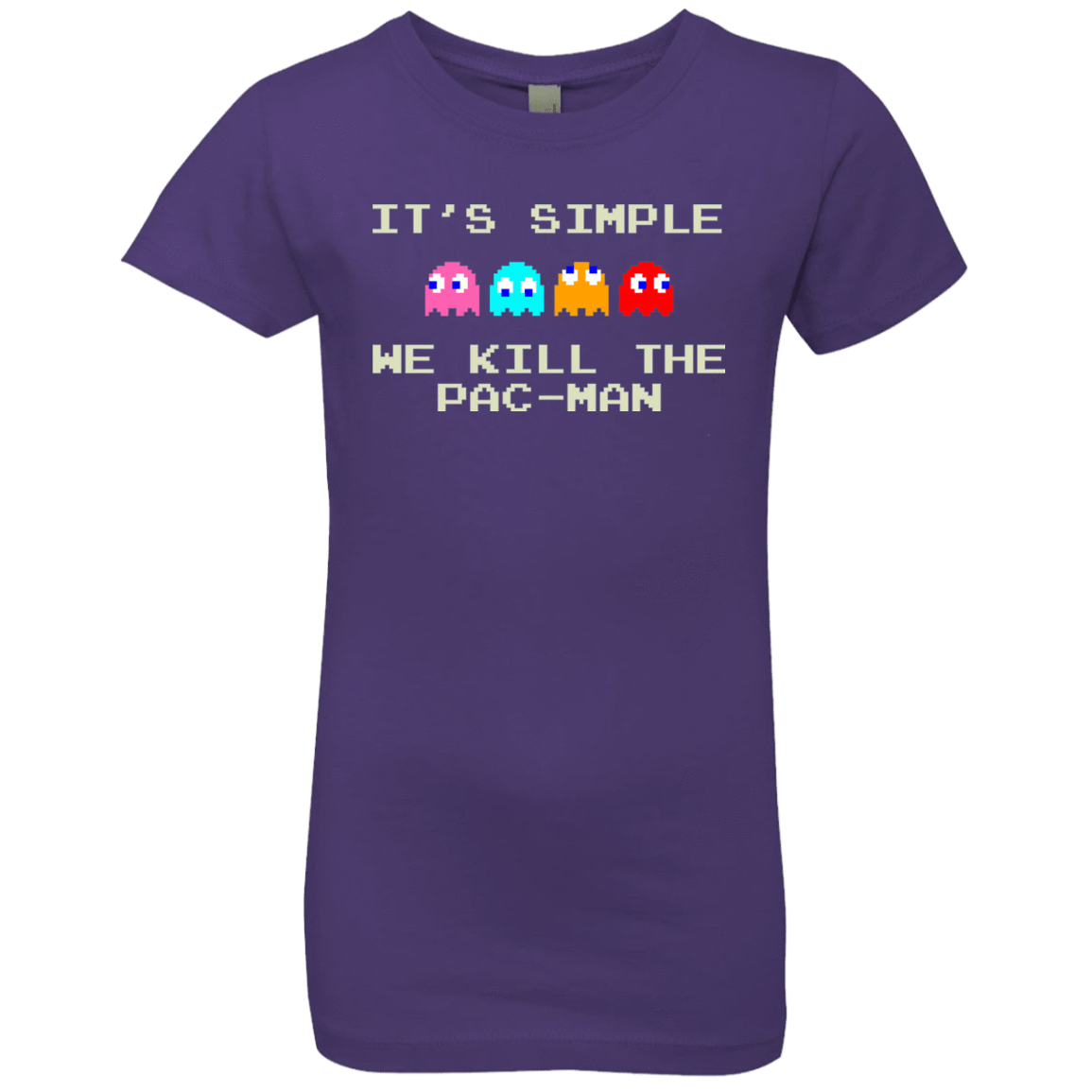 T-Shirts Purple Rush / YXS Pacmanok Girls Premium T-Shirt