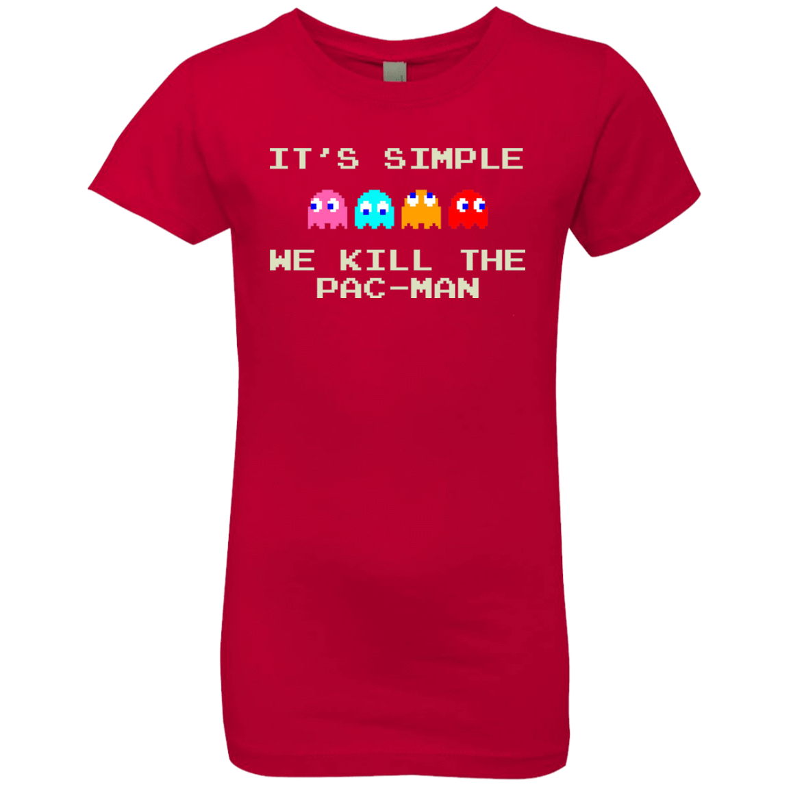 T-Shirts Red / YXS Pacmanok Girls Premium T-Shirt