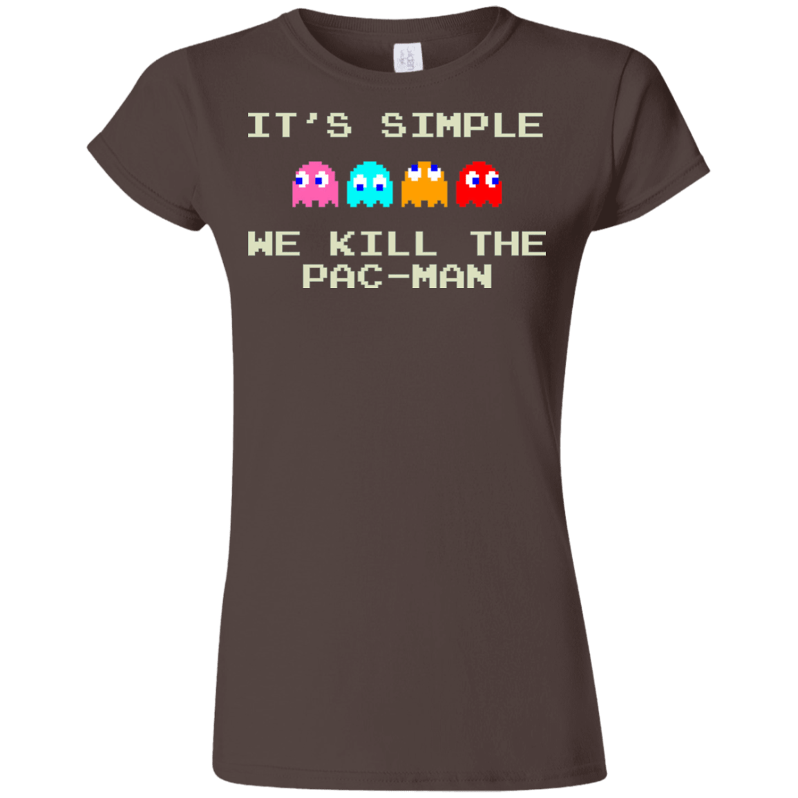 T-Shirts Dark Chocolate / S Pacmanok Junior Slimmer-Fit T-Shirt