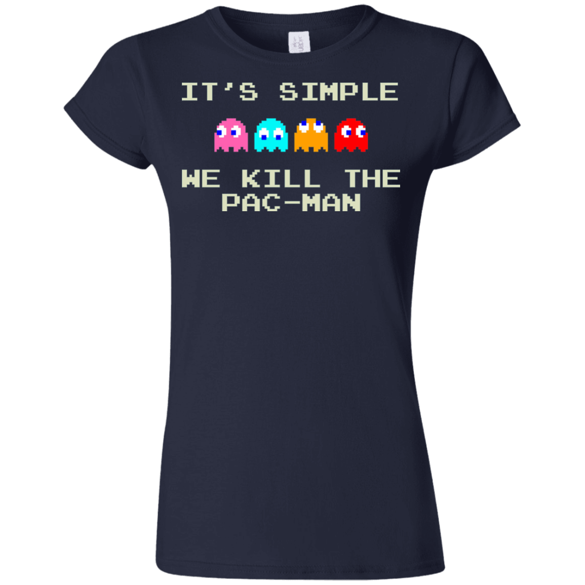 T-Shirts Navy / S Pacmanok Junior Slimmer-Fit T-Shirt