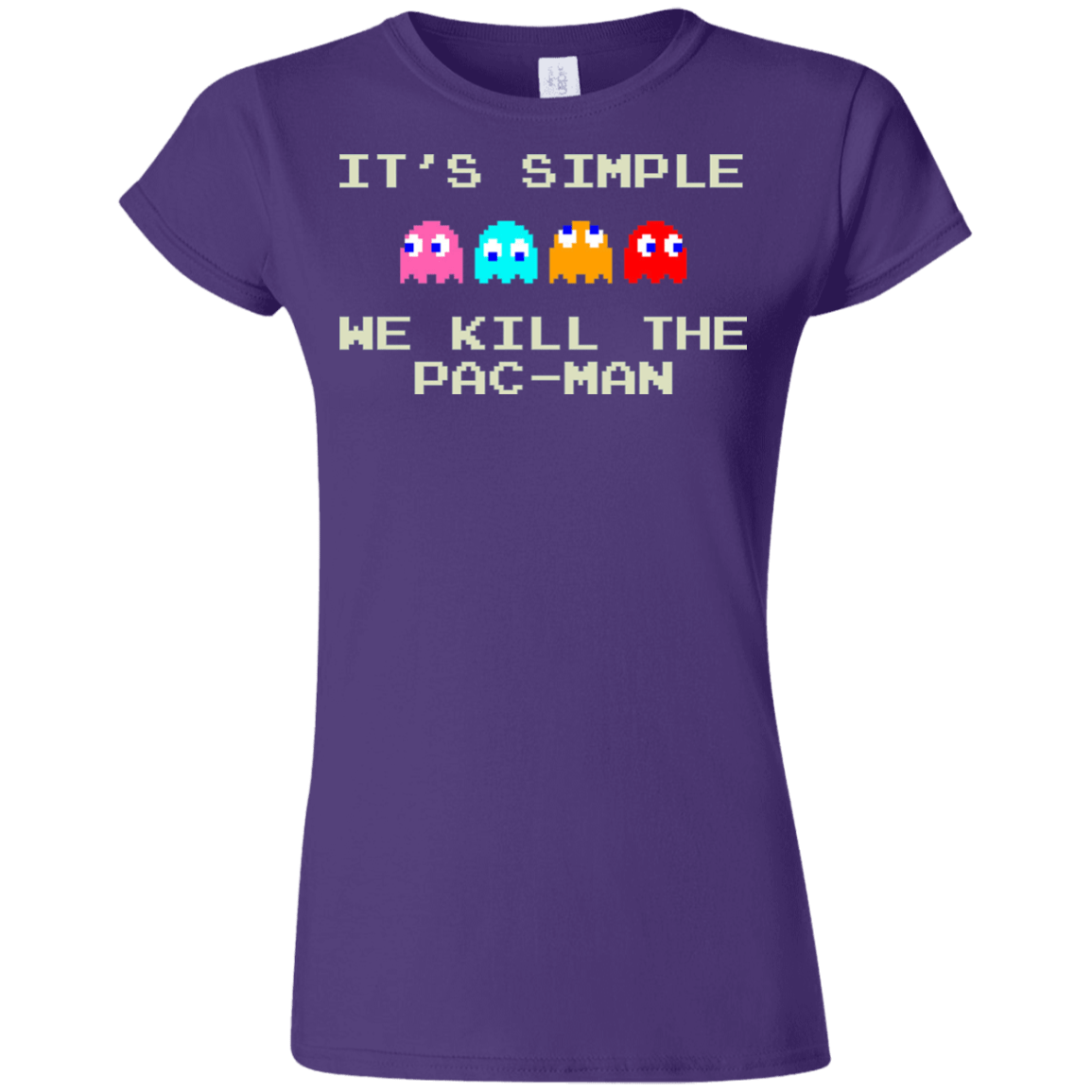 T-Shirts Purple / S Pacmanok Junior Slimmer-Fit T-Shirt