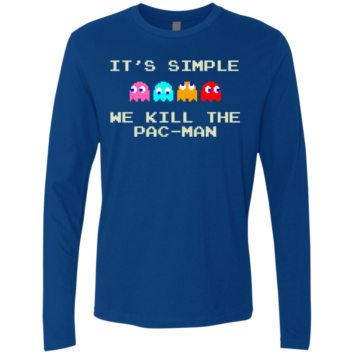 T-Shirts Royal / S Pacmanok Men's Premium Long Sleeve