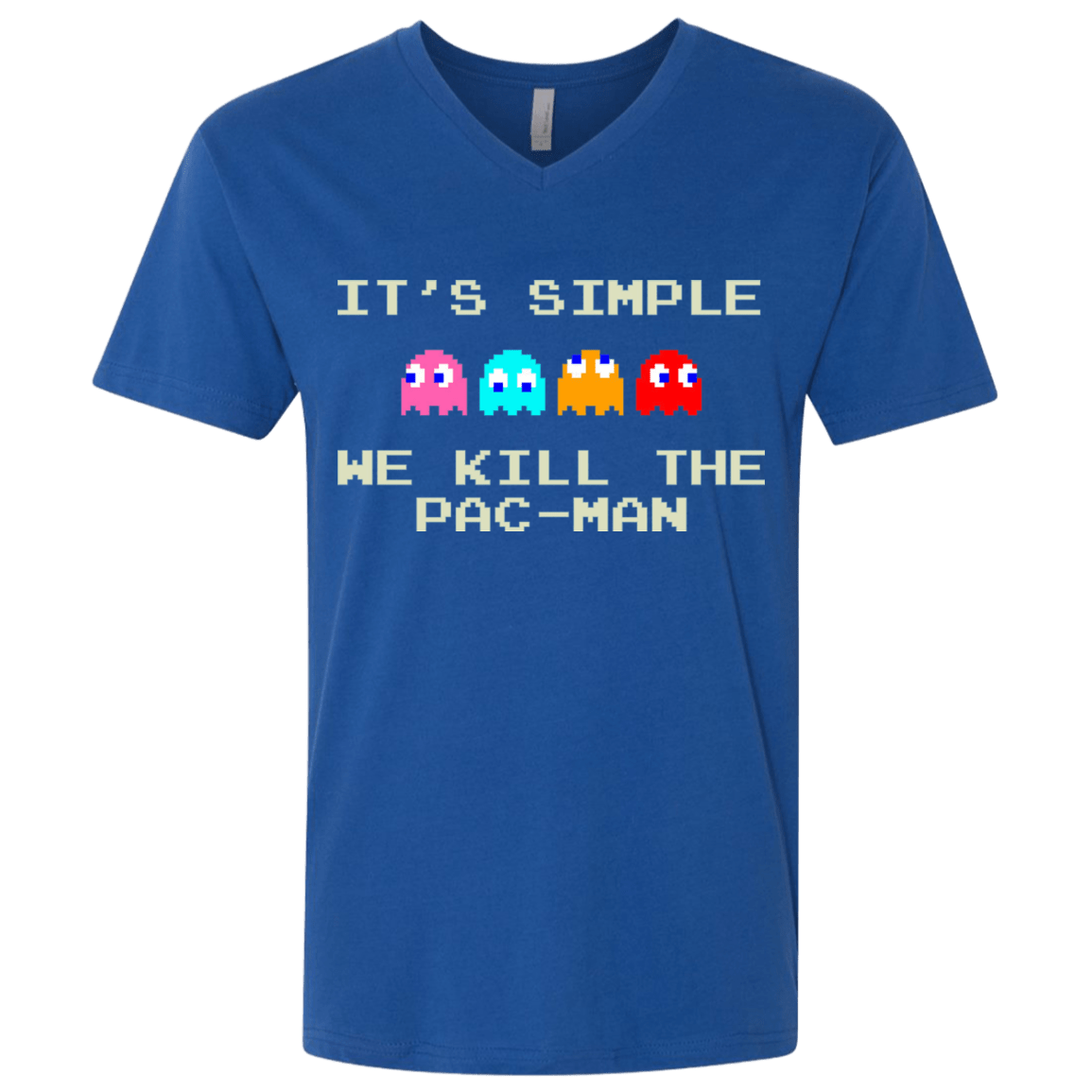 T-Shirts Royal / X-Small Pacmanok Men's Premium V-Neck