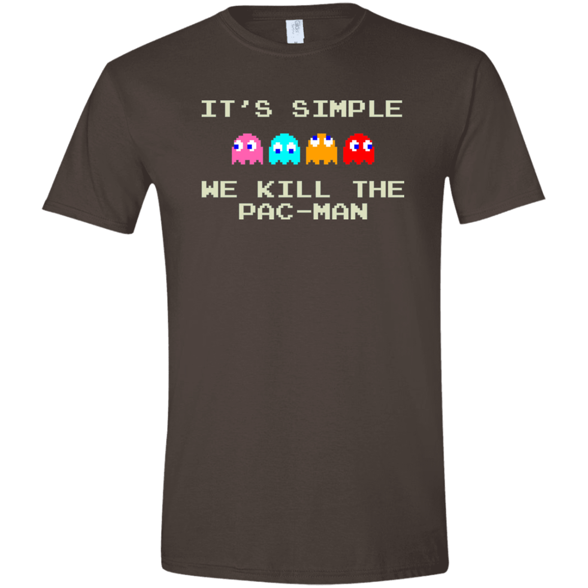 T-Shirts Dark Chocolate / S Pacmanok Men's Semi-Fitted Softstyle