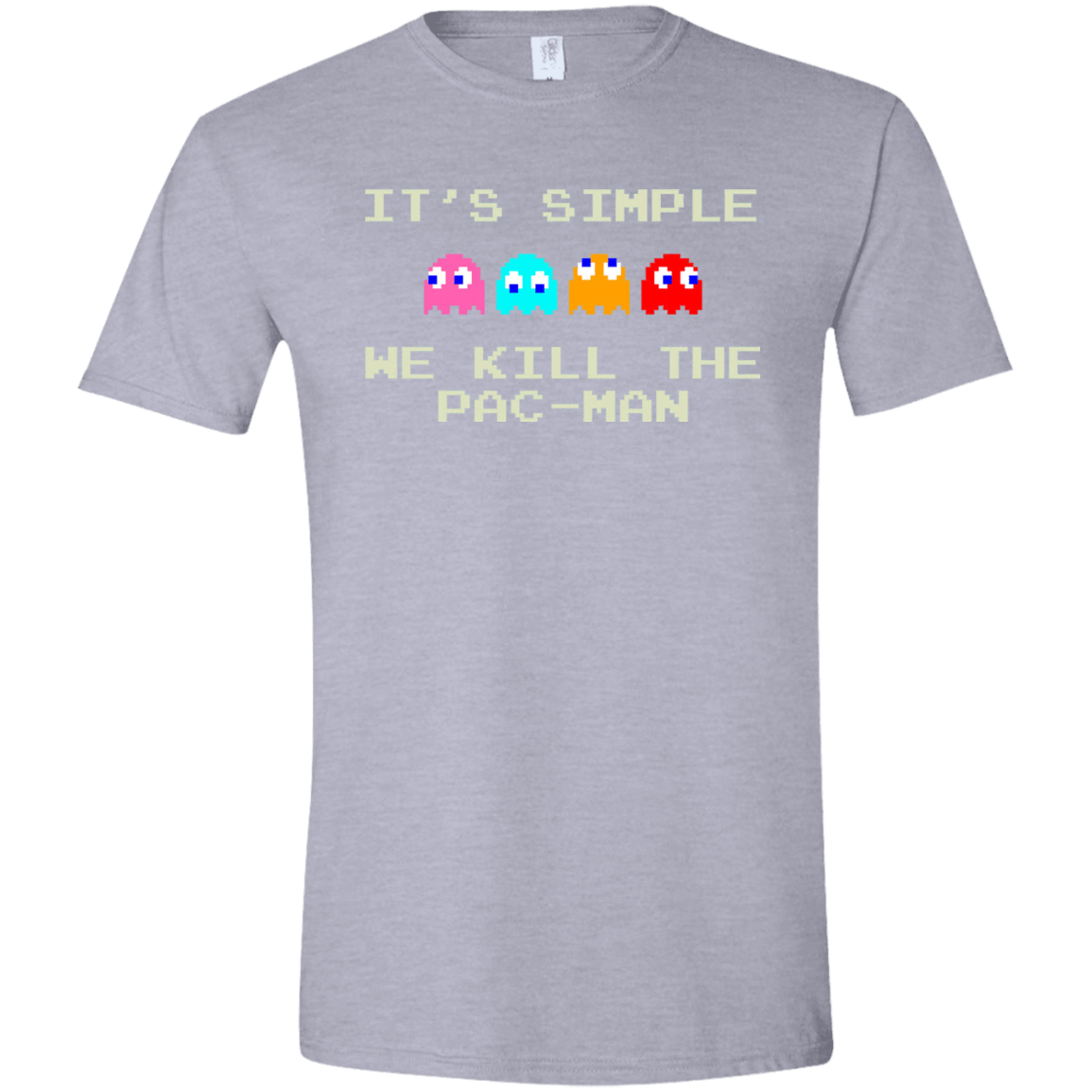 T-Shirts Sport Grey / X-Small Pacmanok Men's Semi-Fitted Softstyle