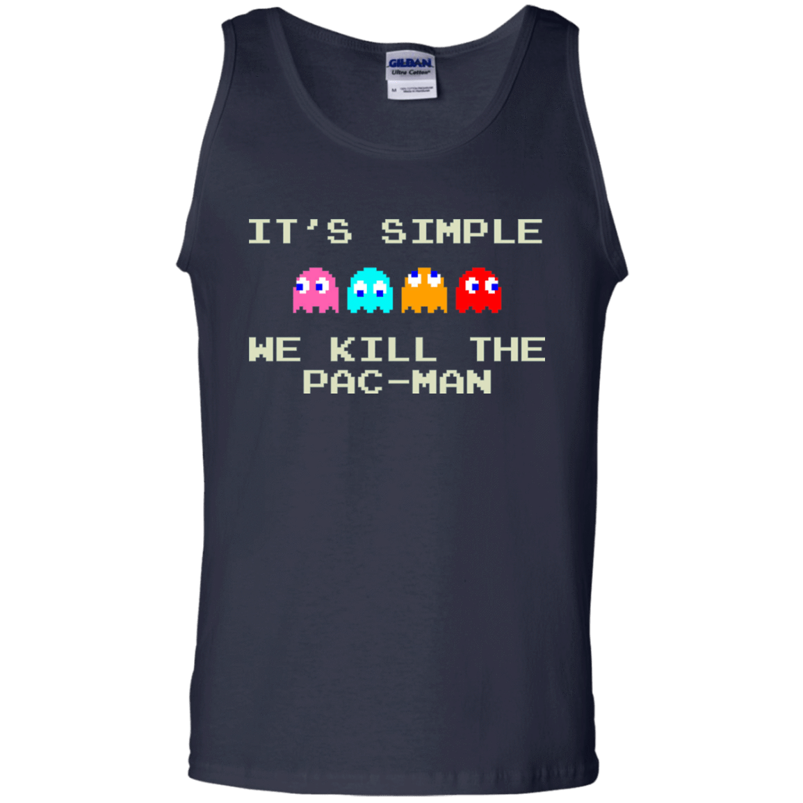 T-Shirts Navy / S Pacmanok Men's Tank Top
