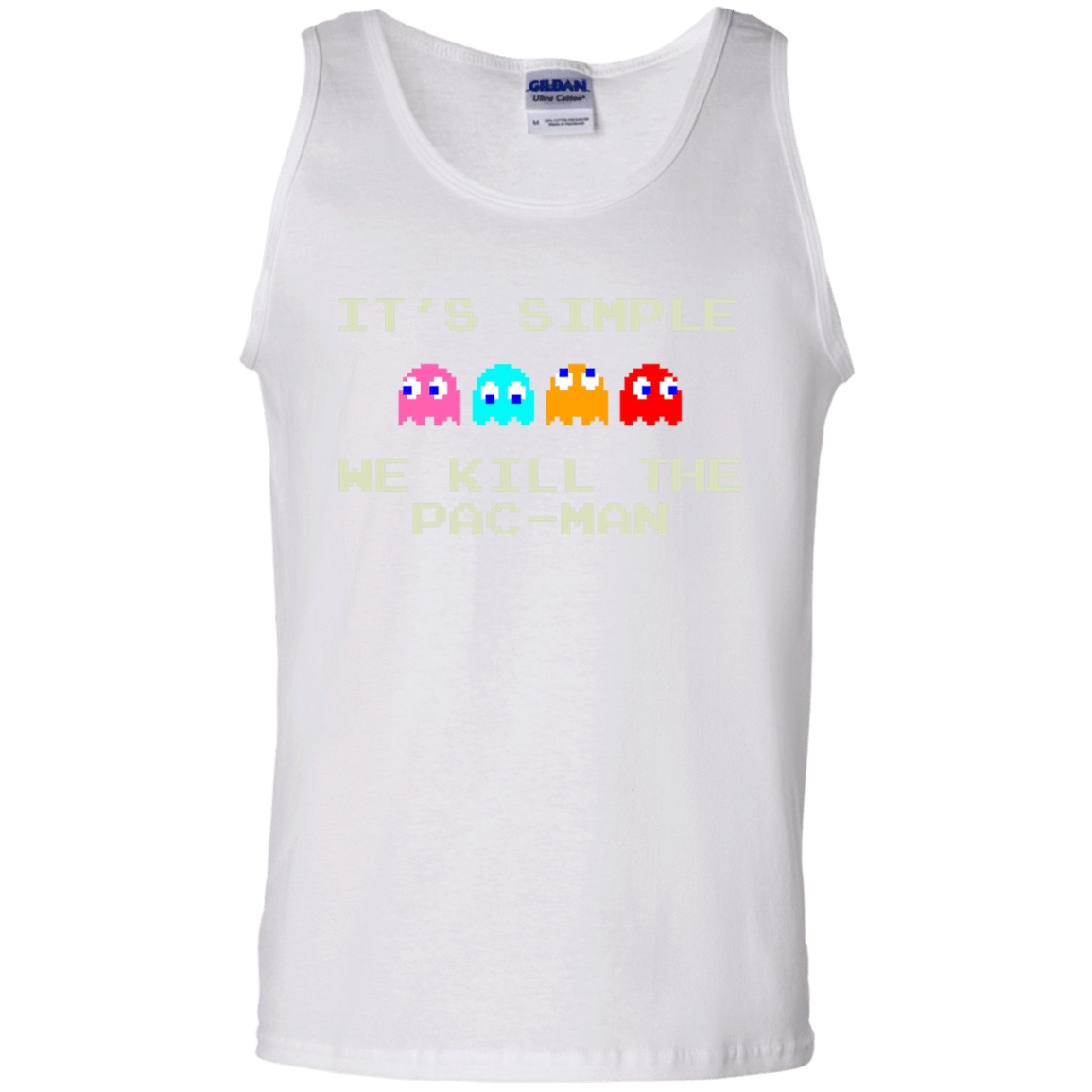 T-Shirts White / S Pacmanok Men's Tank Top
