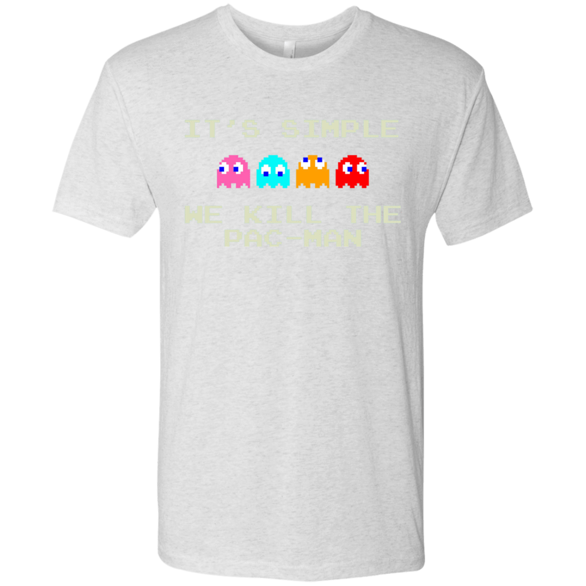 T-Shirts Heather White / S Pacmanok Men's Triblend T-Shirt