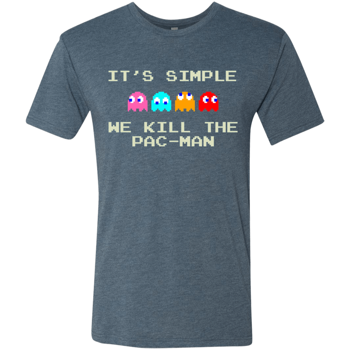 T-Shirts Indigo / S Pacmanok Men's Triblend T-Shirt