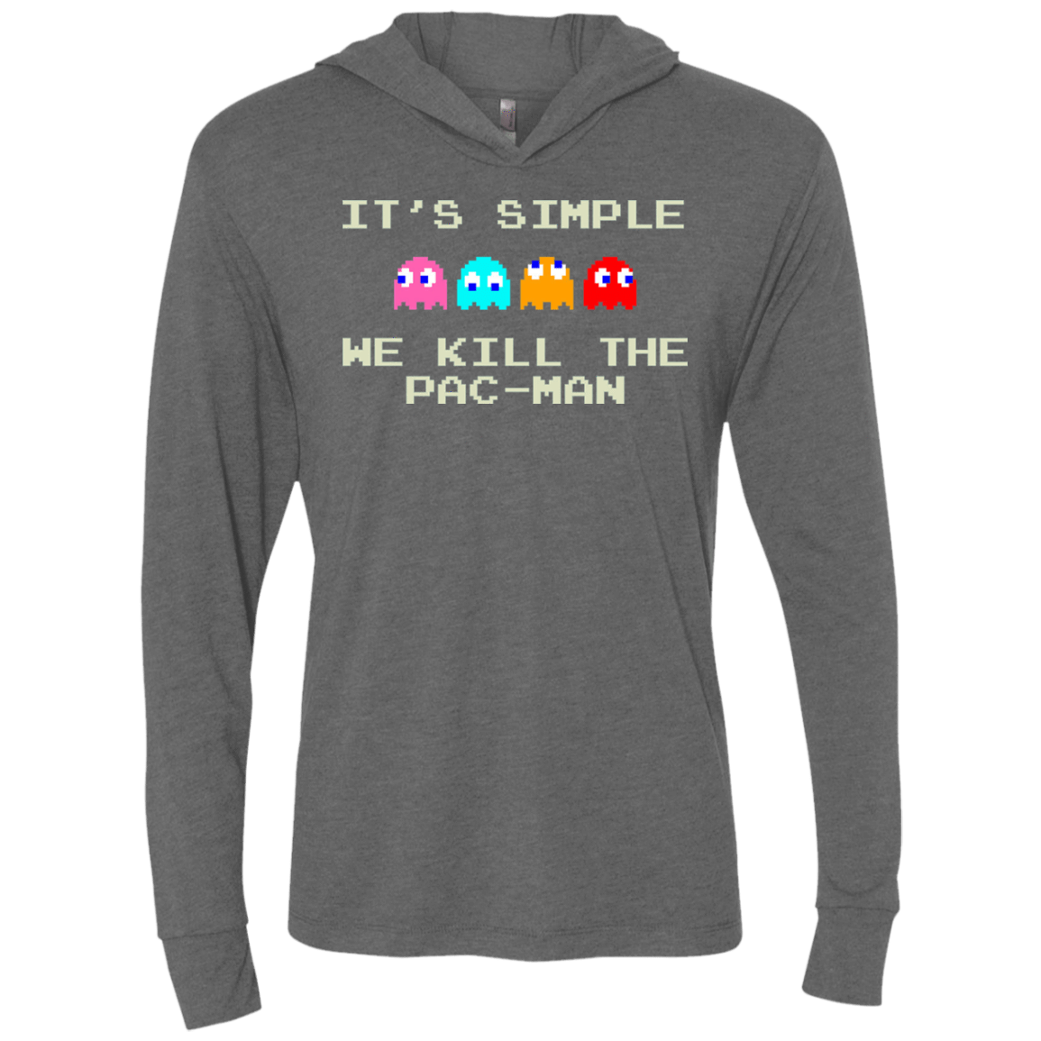 T-Shirts Premium Heather / X-Small Pacmanok Triblend Long Sleeve Hoodie Tee