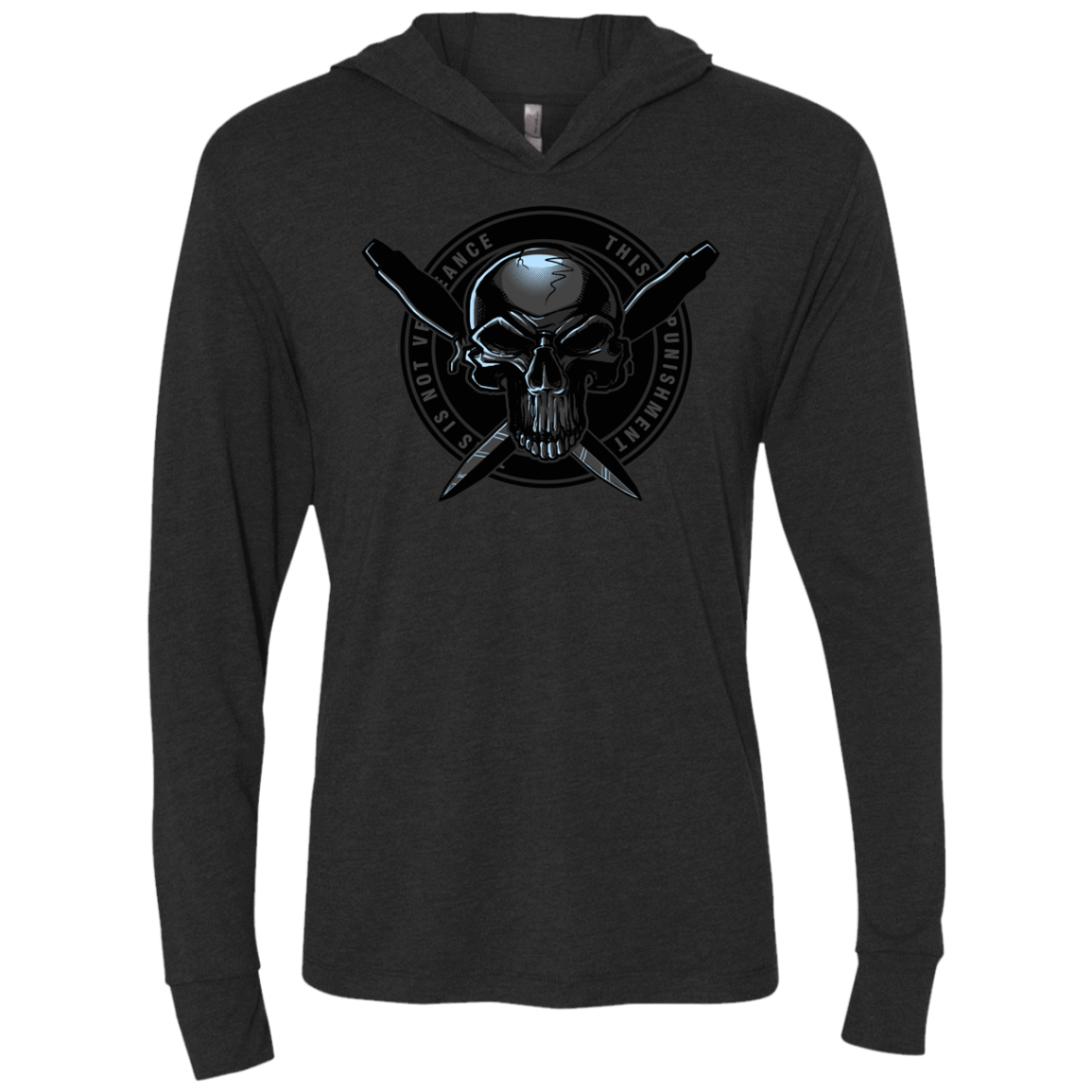 T-Shirts Vintage Black / X-Small Pale Rider Triblend Long Sleeve Hoodie Tee