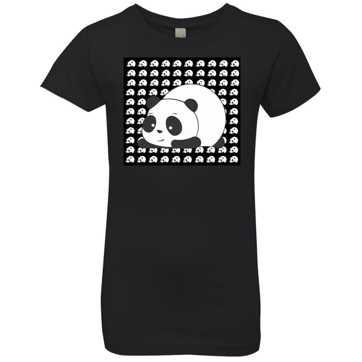 T-Shirts Black / YXS Panda Girls Premium T-Shirt