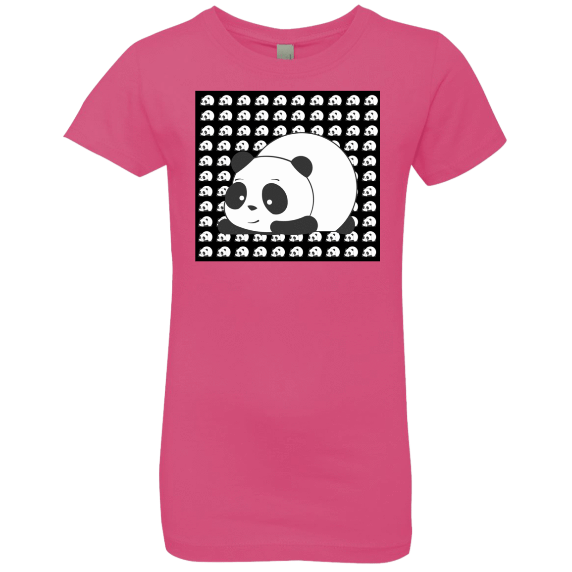 T-Shirts Hot Pink / YXS Panda Girls Premium T-Shirt
