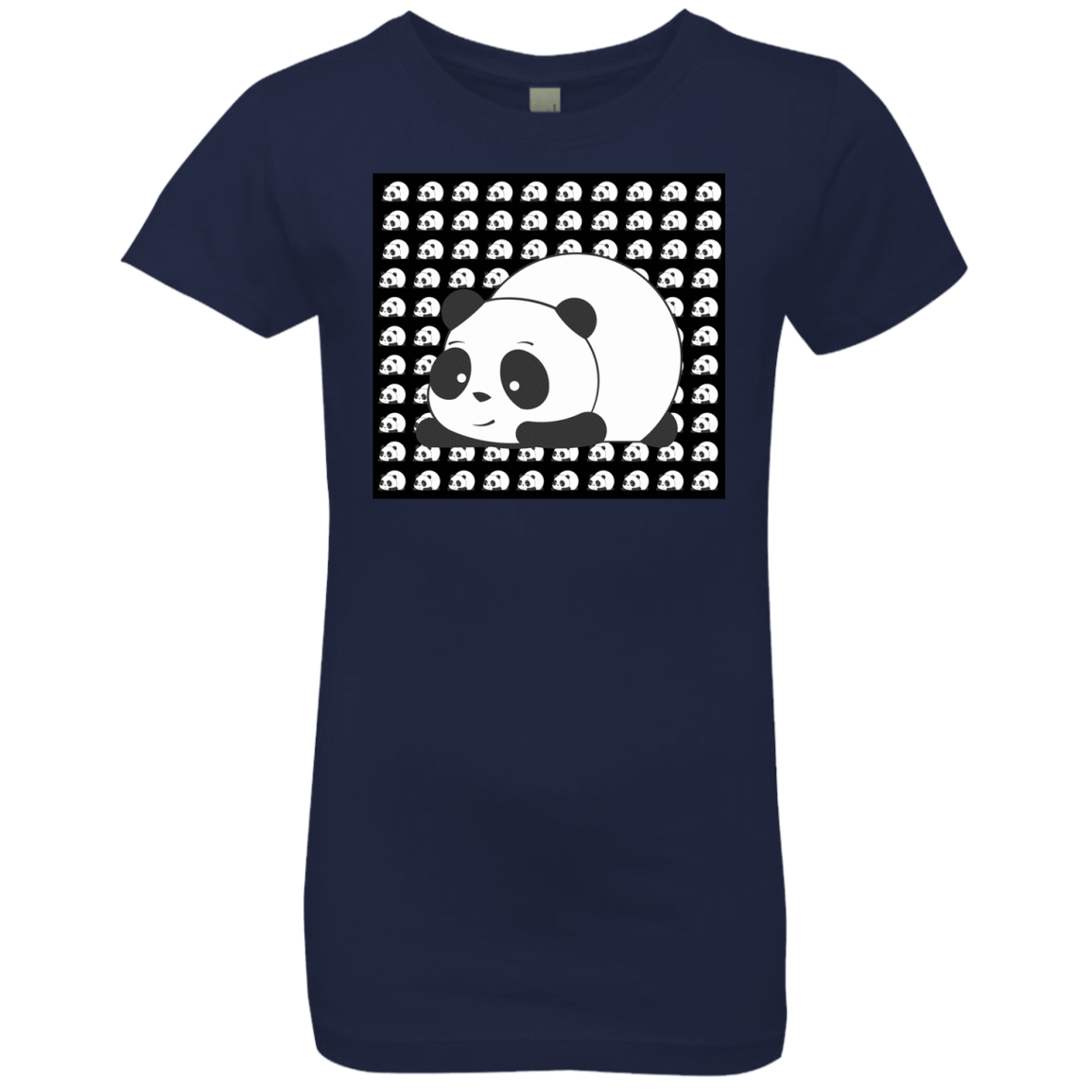 T-Shirts Midnight Navy / YXS Panda Girls Premium T-Shirt